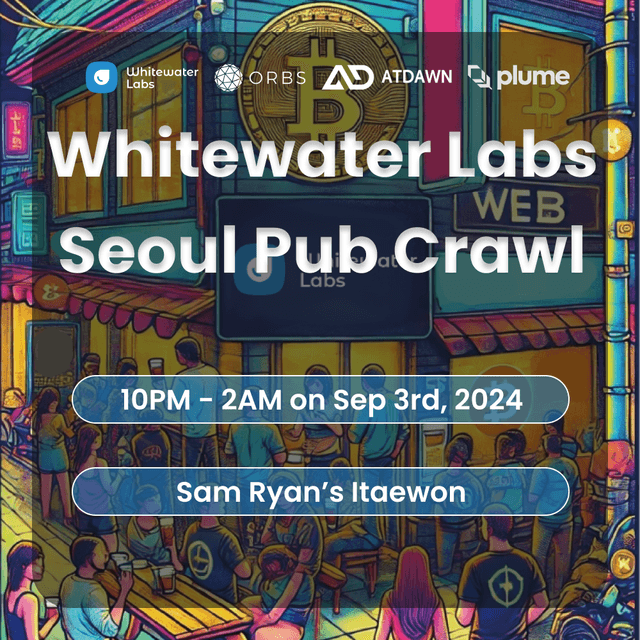 Whitewater Labs Seoul Pub Crawl