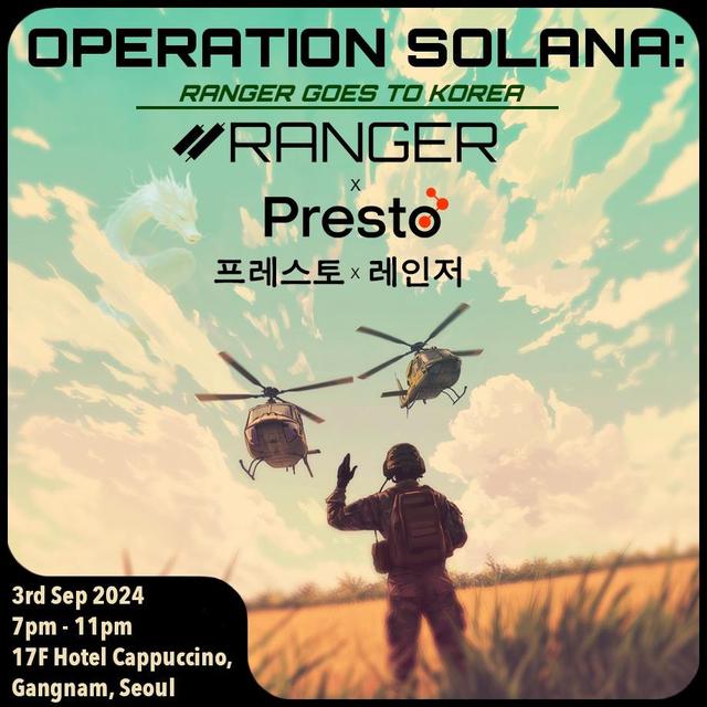 Operation Solana: Ranger goes to Korea