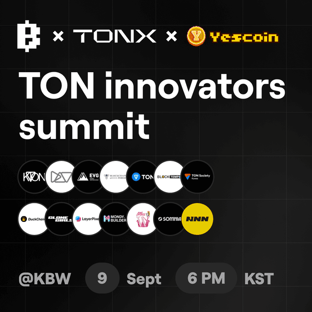 Blum, Yescoin, TONX & TON Innovators Summit