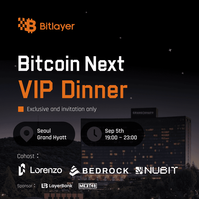 Bitcoin Next, VIP Dinner